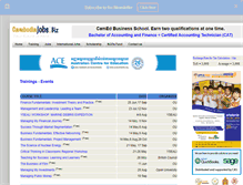 Tablet Screenshot of cambodiajobs.biz